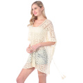 Flower lace beach cover up swimwear kimono flare sleeve see through long cardigan bikini outer cover sexy cover-ups